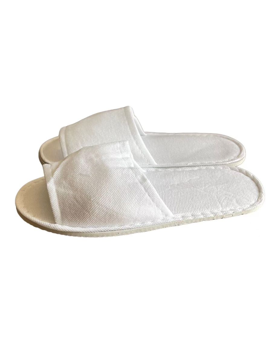 Open Toe Disposable Hotel/Spa/Travel Slippers - Pack of 20 Pairs (5mm Sole)