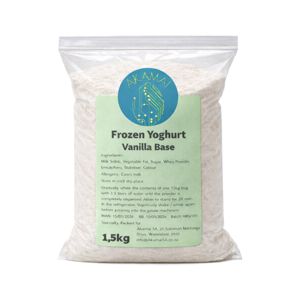 Frozen Yoghurt Powder - Vanilla base -1.5kg Makes 5kg, Just Add Water