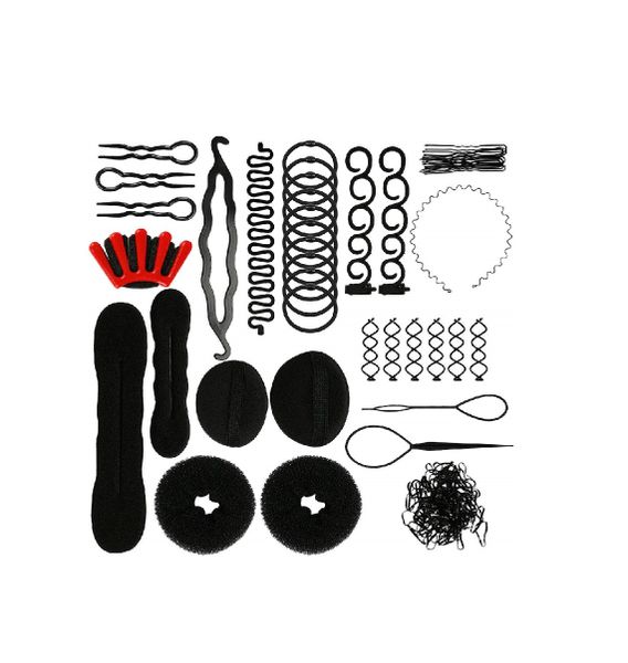 Boss Multi-style DIY Hair Braiding Twist Styling Clip Stick Bun Maker-47 Piece
