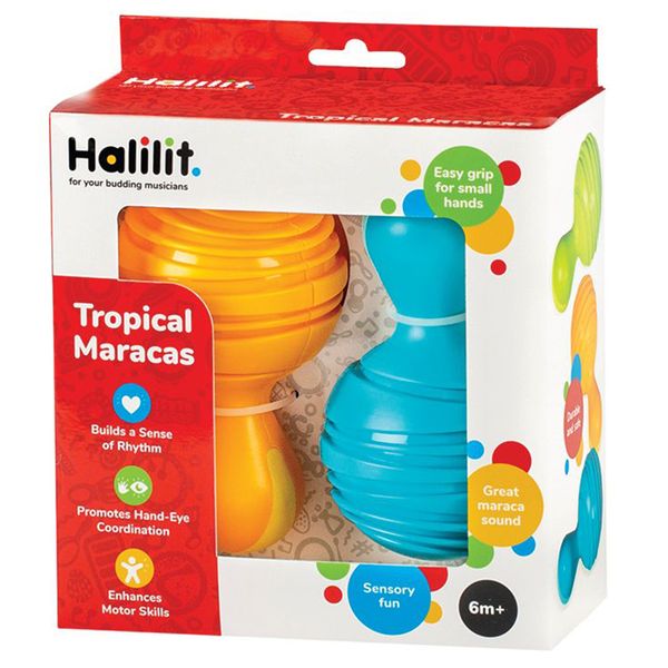 Halilit Tropical Maracas: 2 Pieces