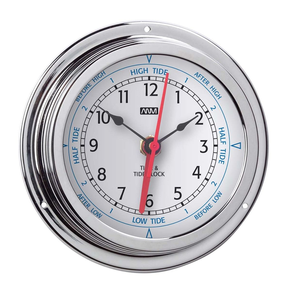 Time and Tide Clock - Polished Brass &amp; Chromed - ANVI 32.0755