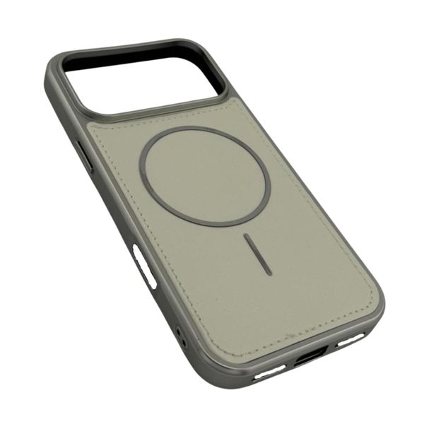 Cover Compatible With iPhone 17 Pro Max - White Synthetic Leather Case