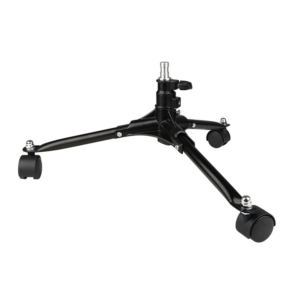 Ex-Pro Professional Photography Tripod Dolly, Heavy Duty With Smooth Flowing Wheels And Seperate Wheel Locks, Inc Free Carry Bag, Suitable For Most Tripods - Black