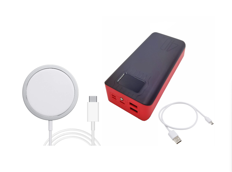 40000mAh Portable Power Bank With USB A, C &amp; MagSafe Charger