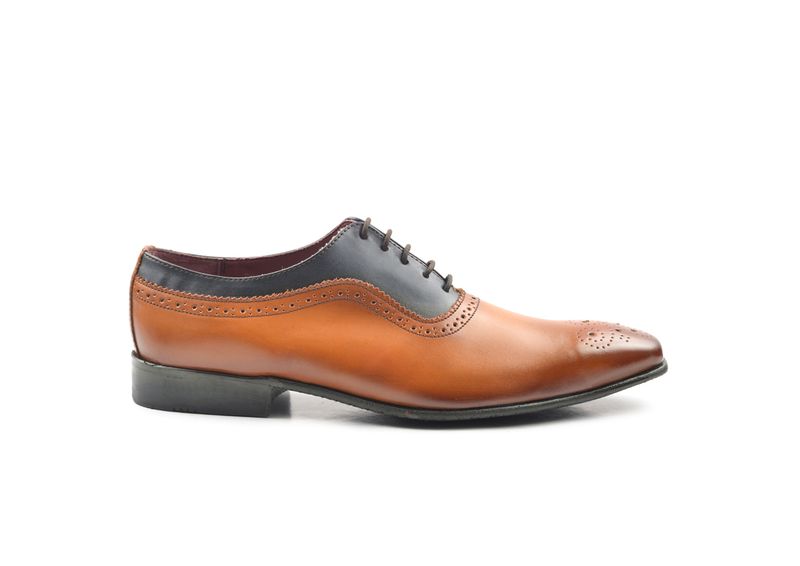 Silvano Tan/Navy Lace-up