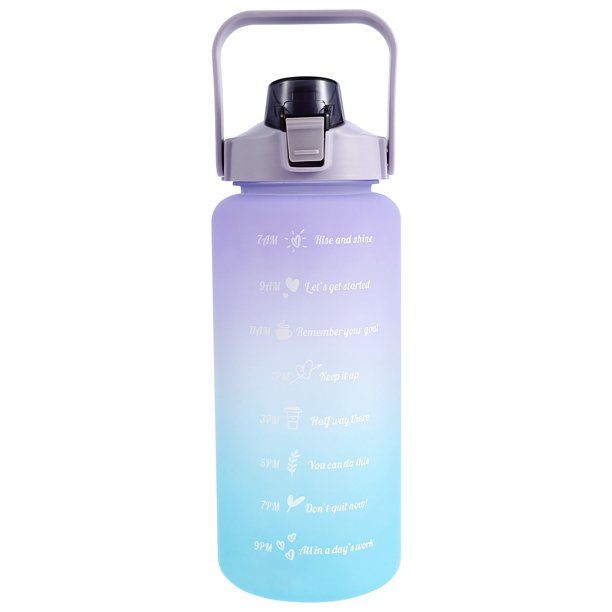 Extra Large Water Bottle with Motivational Time Makers - 2L | Shop ...