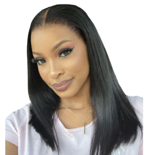 Full Frontal Brazilian Hair Wig, "16" Bob Cut Hair wig.