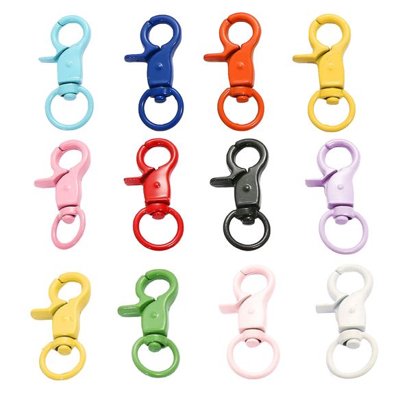 Camping Metal Lobster Buckle Key Ring Carabiner Set of 12(6cm)