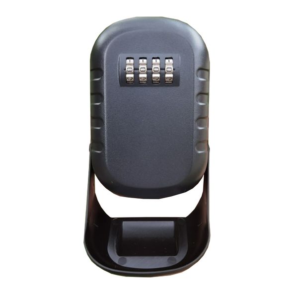 4-Digit Combination Weatherproof Key Storage Lock Box Silver