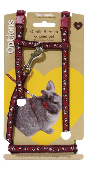 Rosewood Harness and Lead Pawprint Large