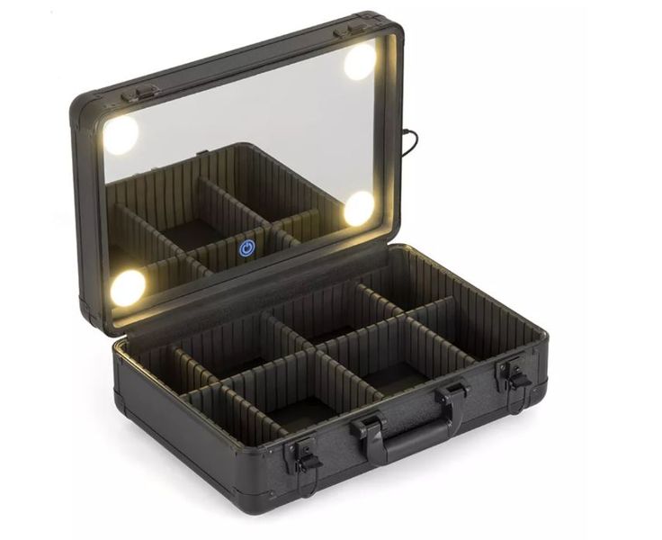 LED HD Mirror Cosmetic Case Professional Makeup Artist Travel Case