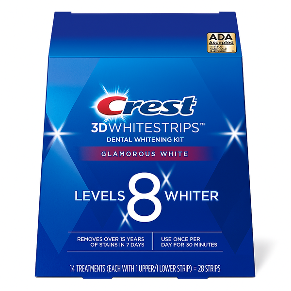 Crest 3D Whitestrips Glamorous White - 28 Whitening Strips (14 Treatments)
