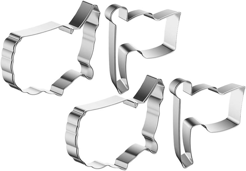 USA Flag Map Cookie Cutter Set Stainless Steel Baking Mold