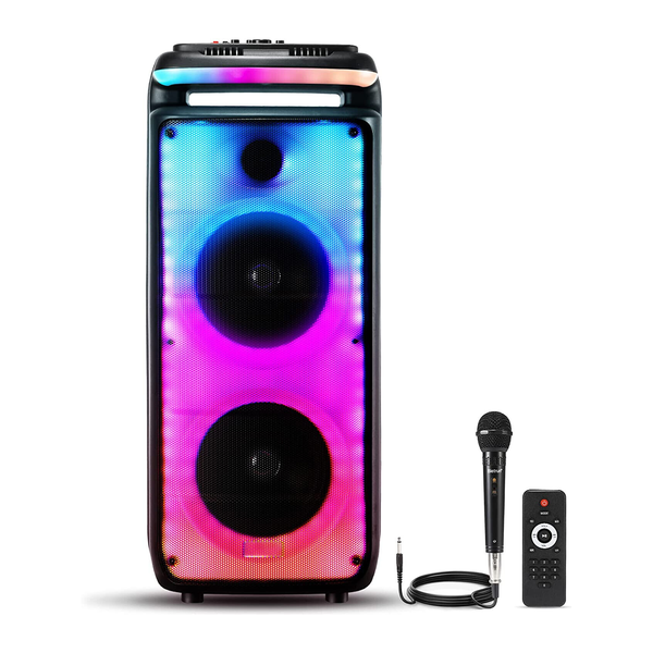 Portable 3D Surround Sound Bluetooth Speaker with Dual Woofer&amp; Bass Boost