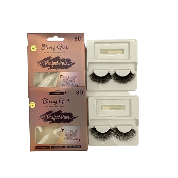 Bling Girl Perfect Pair 8D Eyelash 2 Pairs #024 &amp; #025