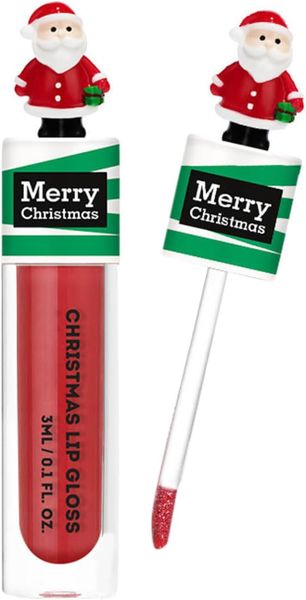 Christmas Lip Gloss with Lid Charms