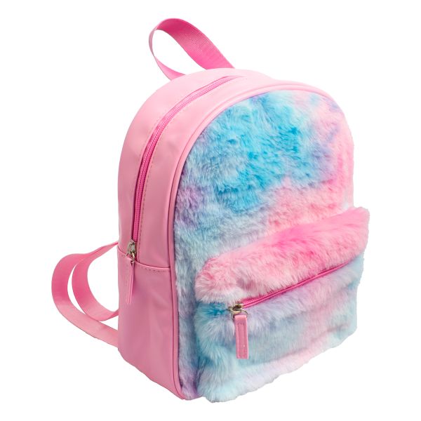 SQUIGGLE Faux Fur PU Kids Backpack - Soft, Stylish &amp; Perfect Fashion