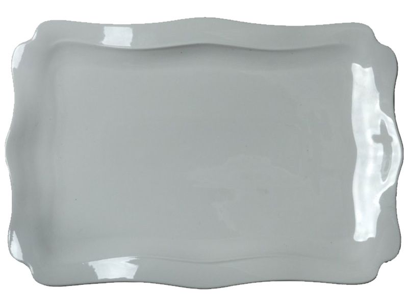 Platter Rectangle White 36x25x2