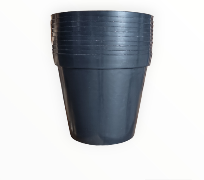 20cm Rigid Round Pots - Set Of 10