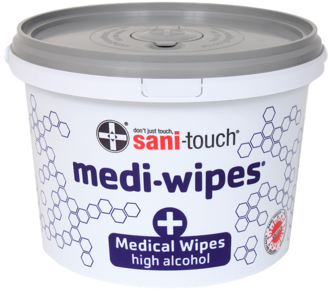 Medi-wipes 600 High Alcohol Sanitising Wipes
