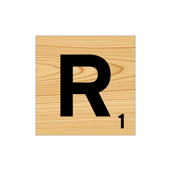 Scrabble Wall Art - R