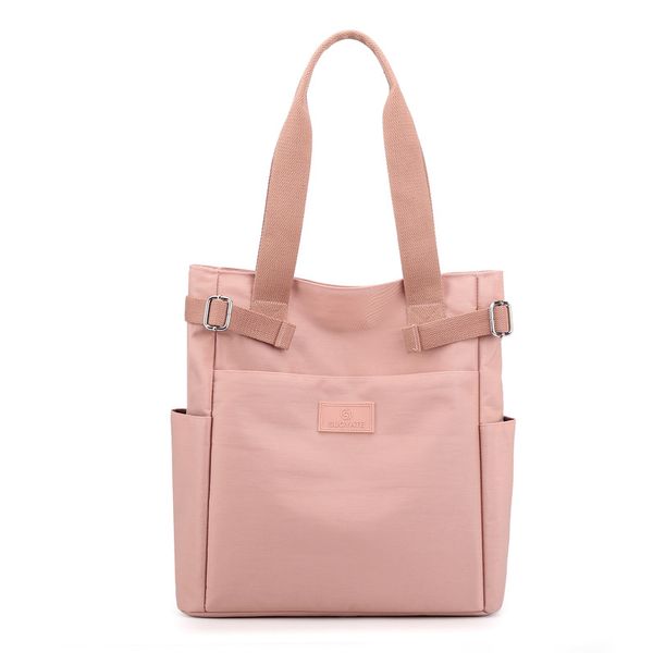 Women's New Solid Colour Large-Capacity Canvas Handbag
