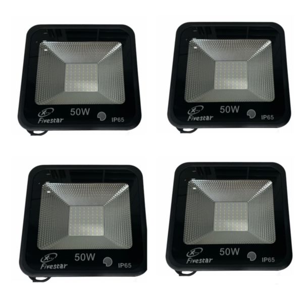 4 Pack - 50w Day Night Sensor LED Floodlight
