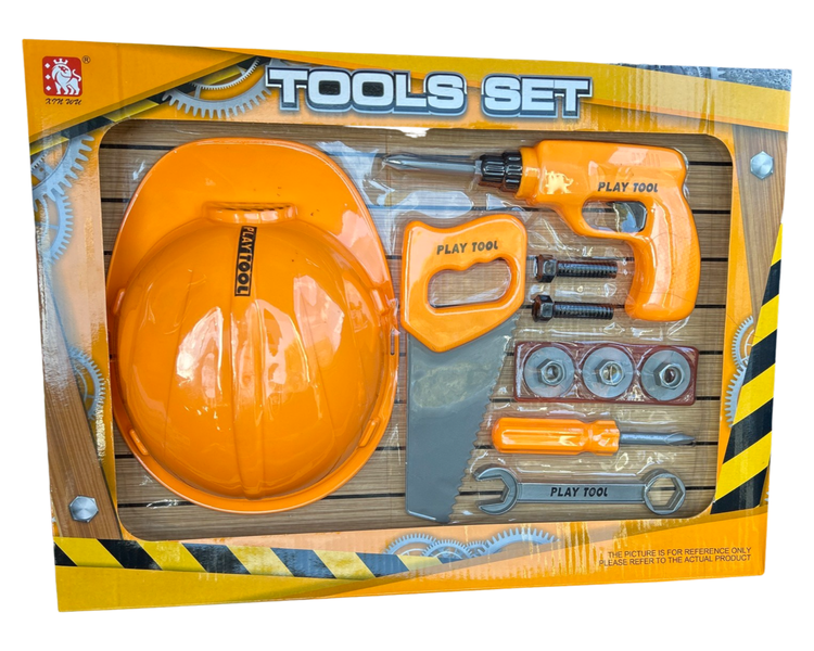 Handy-Man Tool Set with Hard Hat