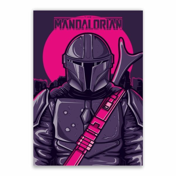 The Mandalorian Purple Poster - A1