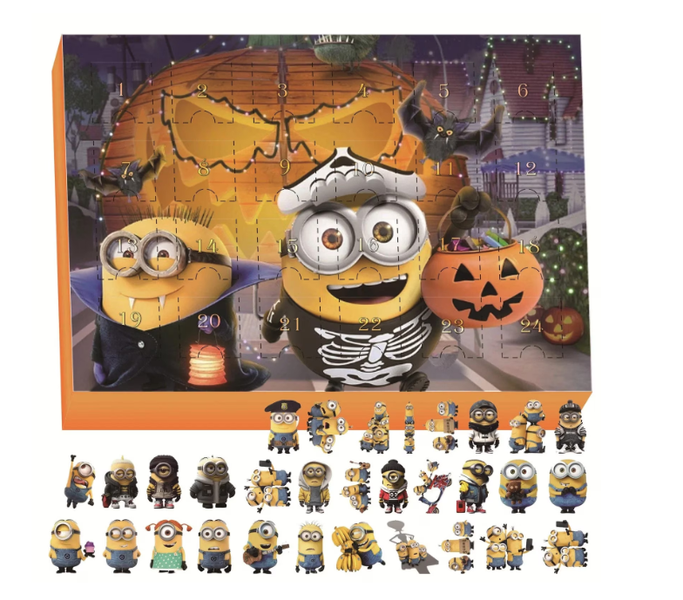 Minions Halloween 2025 Advent Calendar, Children's Interactive Toy Set