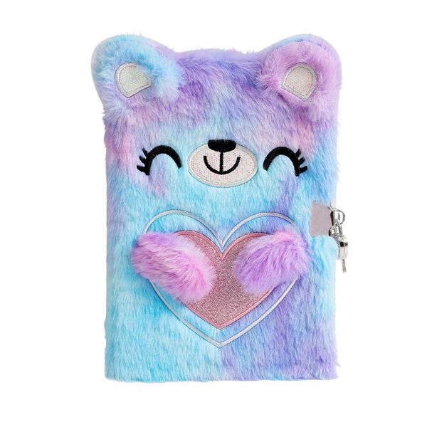 Journal for Kids Diary with Lock For Girls, Fuzzy Secret Kids Journal