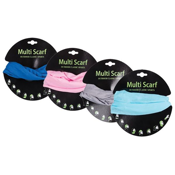 Bulk Pack x 4 Multi-Functional Scarf Plain Colours