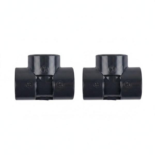 PVC Tee Fitting 50mm for Solvent Cementing - Durable and - 2 Pack
