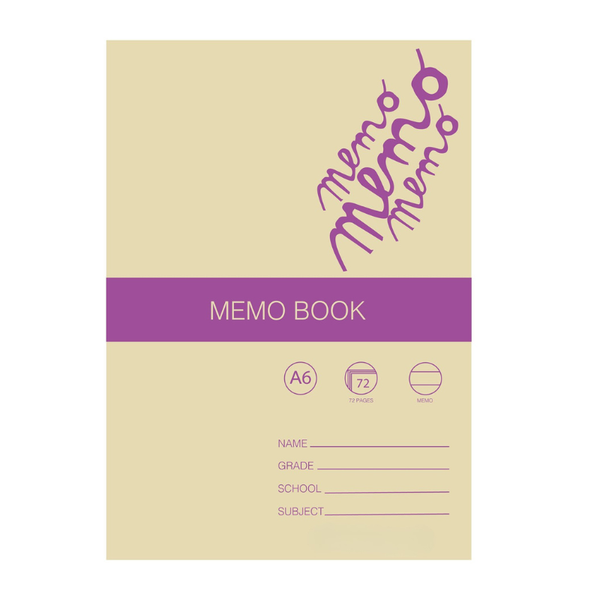 72 pages A6 Memo Books (Pack of 20)