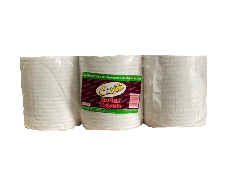 Reflex Paper Hand Towel Rolls Dispenser Refills - Pack of 6