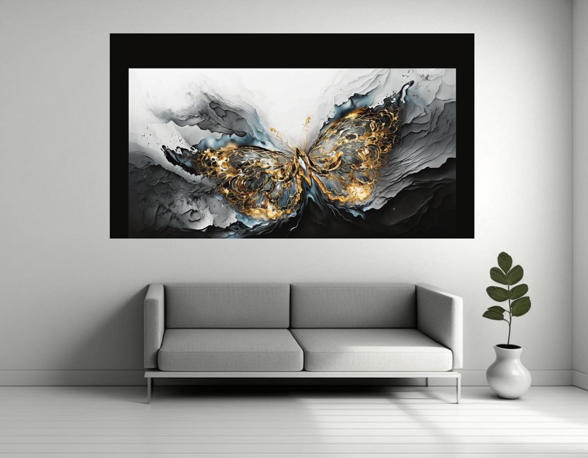 Canvas Wall Art - Butterfly Effect Fancy Artwork B1469