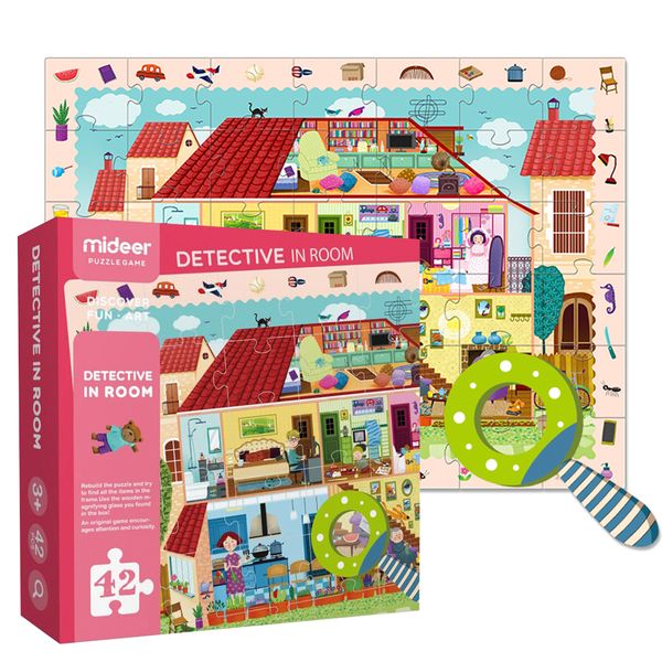 Mideer Detective In Room Interactive Puzzle: 42 Pieces