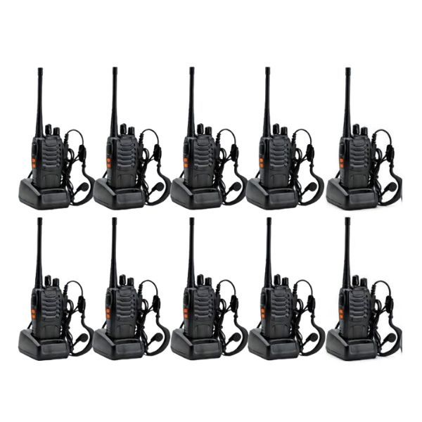 10 pack of 16-Channel UHF 400-470MHz Walkie Talkie 2 Way Radio
