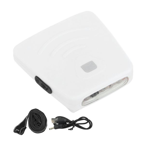 Rechargeable LED Clip On Cap Light White