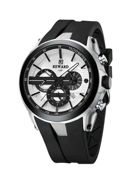 Reward Men Black, White Rubber Digital