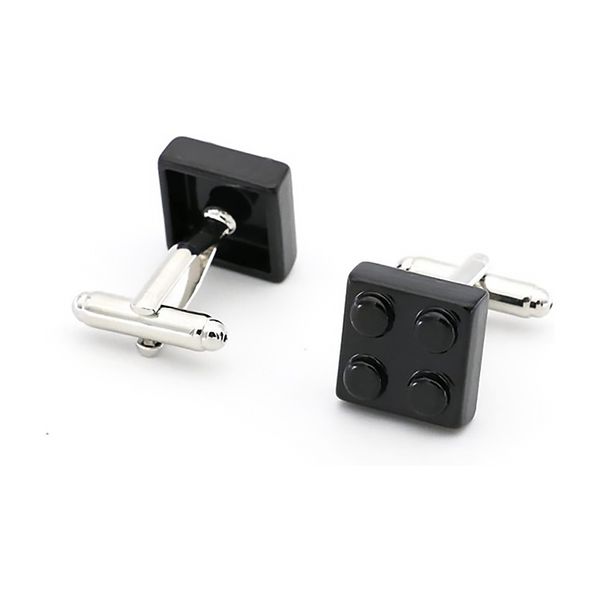 Lego-Style Cufflinks - 1 Pair