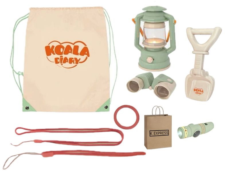 Children's Lifelike Role play Various Equipment Camping Set &amp; K Express Bag
