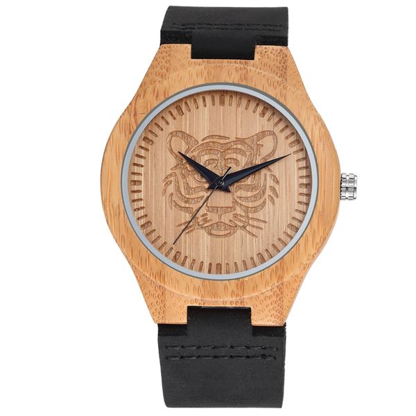 Skone Men's Raymond Wooden Watch with Red Strap