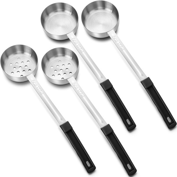 4 Pcs Portion Control Serving Spoons Portion Control Spoons Ladle Spoon, Sl