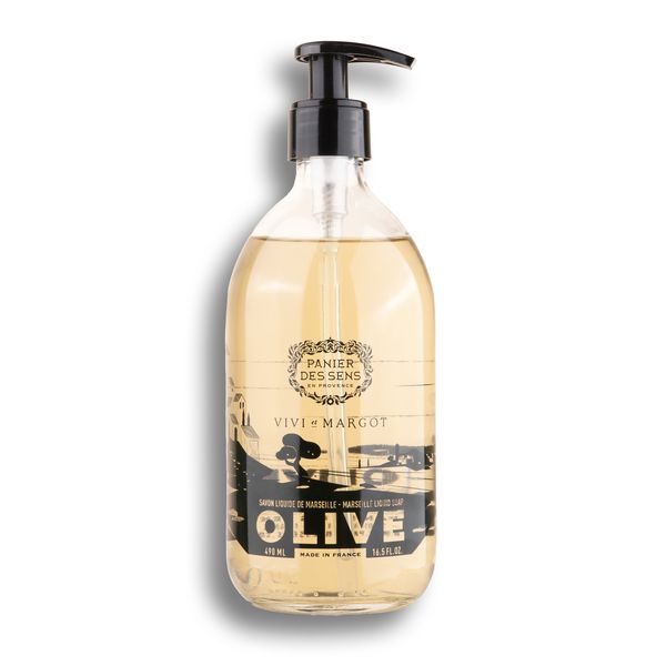 Panier des Sens - Limited Edition Glass Bottle Olive Liquid Marseille Soap