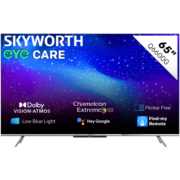 Skyworth 65" Q6600G 4K QLED Smart Google Smart TV with Google Assistant