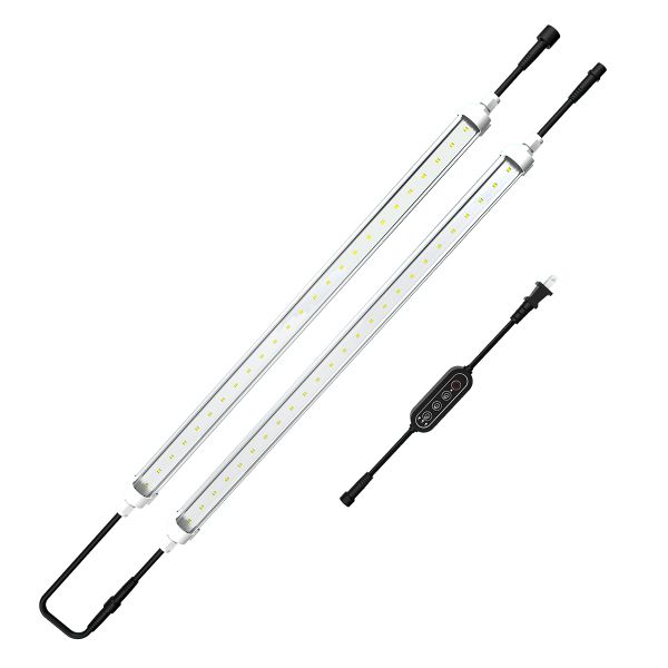 TheOneGrow 10W x 2 Piece 55CM LED Tube Grow Lights Wateproof Timer 4/8/12Hours