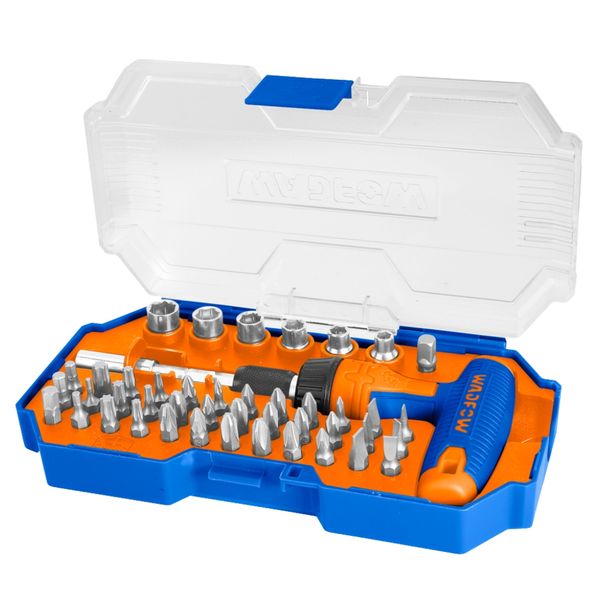 Wadfow - T-Handle Wrench and Screwdriver Bit Set - 45 Piece Set