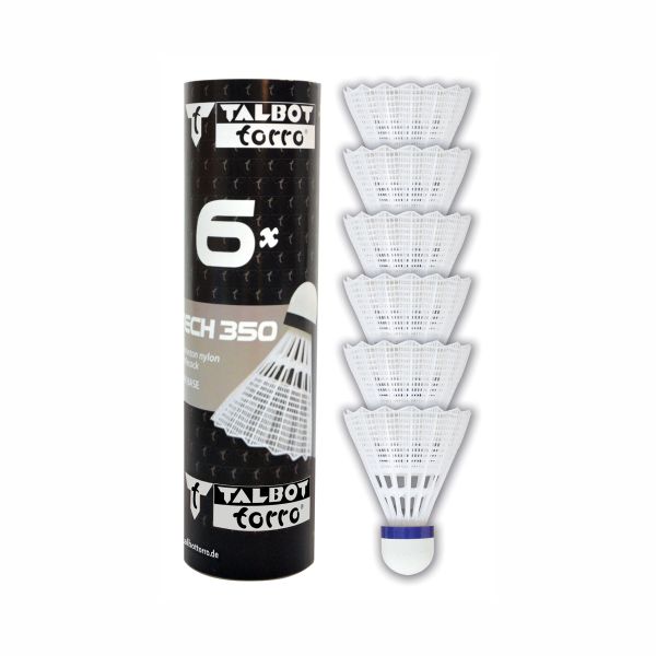 Talbot-Torro Tech 350 Shuttlecocks - 6 Pieces