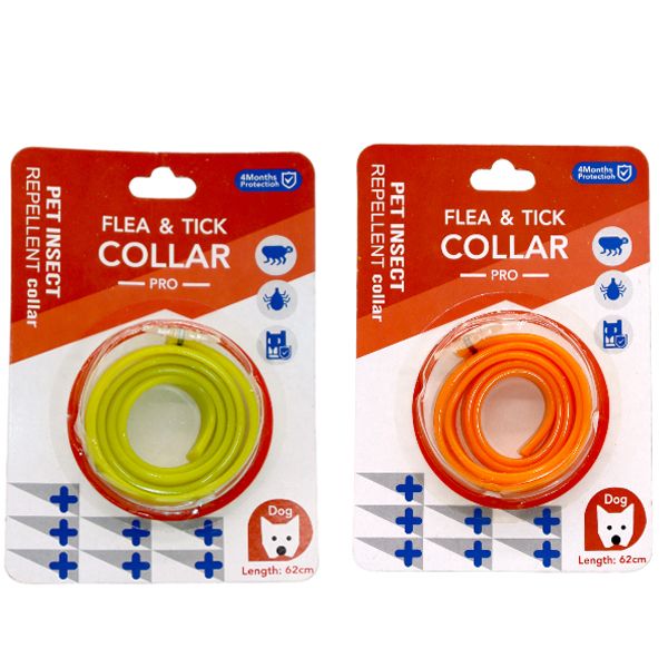 Set of 2 Repellent Collar - Flea And Tick Protection For Dogs/Cats 60 cm